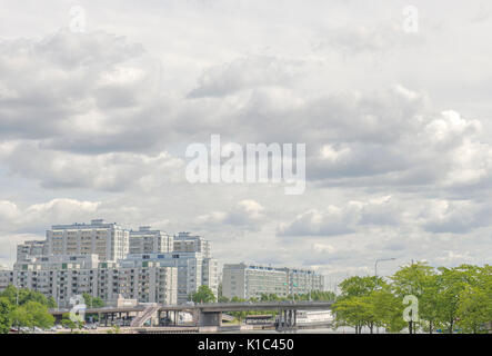 Moderne Wohngebäude in Helsinki, Finnland Stockfoto