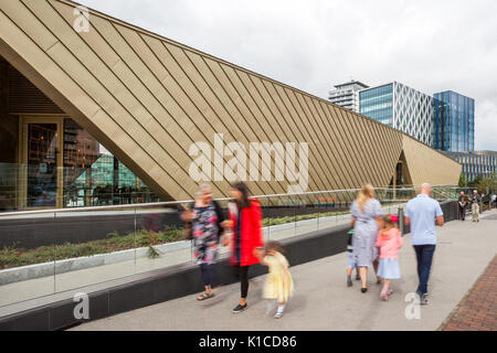 MediaCityUK ist ein 200 Morgen besetzt kommerzielle gemischt genutzte Immobilie Entwicklung an den Ufern des Manchester Ship Canal in Salford Quays und Trafford, Greater Manchester, England. Großbritannien Stockfoto