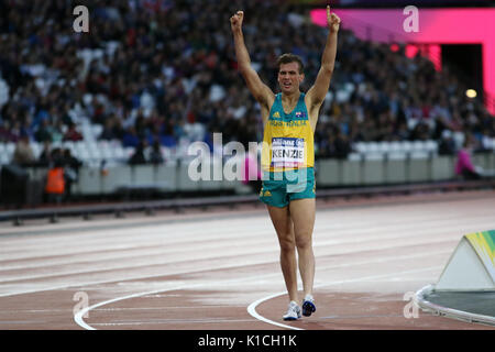 Deon KENZIE von Australien gewinnt Gold bei den Herren 1500 m T38 Finale auf der Welt Para Meisterschaften in London 2017 Stockfoto