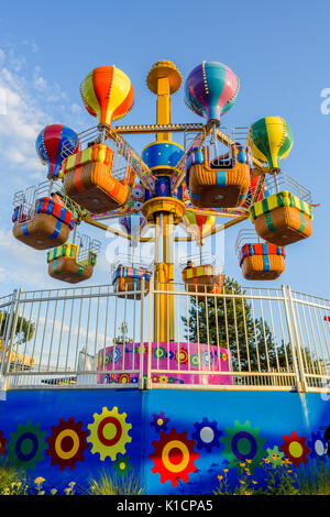 Ballon Entdecker, Kiddie Ride, Spielland Amusement Park, Vancouver, British Columbia, Kanada Stockfoto