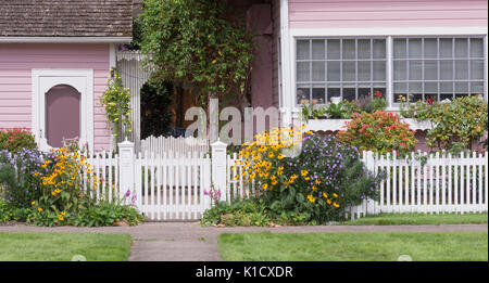 Ein Jahrhundert alten viktorianischen Haus, liebevoll vom Eigentümer restauriert. Stockfoto