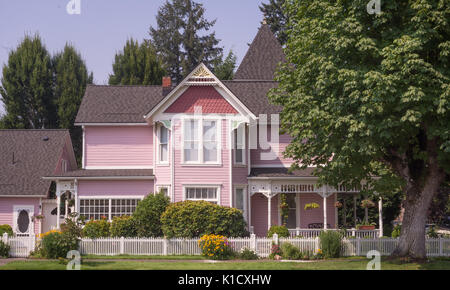 Ein Jahrhundert alten viktorianischen Haus, liebevoll vom Eigentümer restauriert. Stockfoto