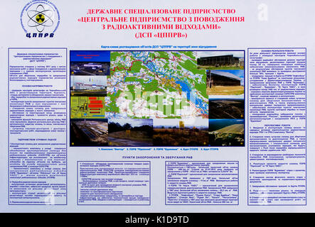 Eine Ausstellung der Sowjetischen Roboter, die die Trümmer nach dem Unfall im Kernkraftwerk Tschernobyl behandelt. Folgen der Tschernobyl nucle Stockfoto