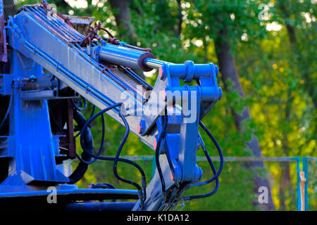 Eine Ausstellung der Sowjetischen Roboter, die die Trümmer nach dem Unfall im Kernkraftwerk Tschernobyl behandelt. Folgen der Tschernobyl nucle Stockfoto