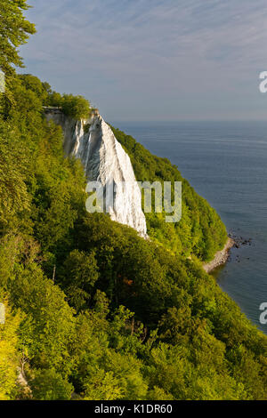 Blick auf den Königsstuhl, Kreidefelsen, Nationalpark Jasmund, Sassnitz, Ostsee, Rügen, Mecklenburg-Vorpommern, Deutschland Stockfoto