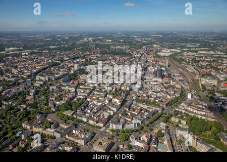 Überblick über Dortmund, Dortmund Hauptbahnhof, Wälle, Dortmund, Ruhrgebiet, Nordrhein-Westfalen, Deutschland Stockfoto