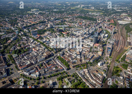 Überblick über Dortmund, Dortmunder Hauptbahnhof, Dortmund, Ruhrgebiet, Nordrhein-Westfalen, Deutschland Stockfoto