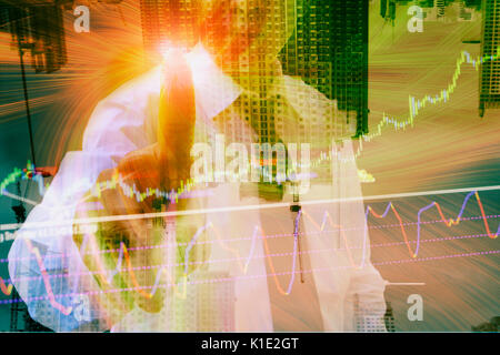 Business Hintergrund Geld man Concept Stockfoto