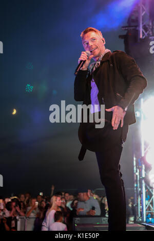 Boyzone bei Hastings Pier Stockfoto