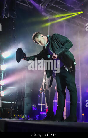 Boyzone bei Hastings Pier Stockfoto