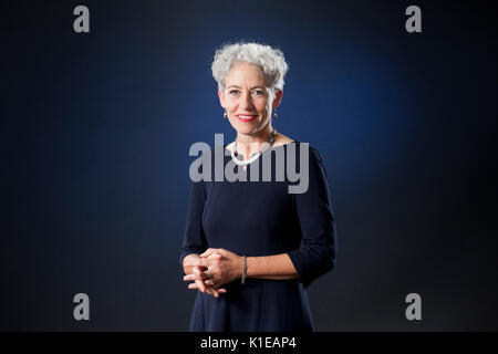 Edinburgh, Großbritannien. 27 Aug, 2017. Madeleine Bunting, der englische Schriftsteller und Kolumnist, beim Edinburgh International Book Festival erscheinen. Credit: GARY DOAK/Alamy leben Nachrichten Stockfoto