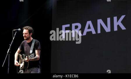 Clarence Esplanade, Fareham, Hampshire, UK August 26, 2017. Siegreiche Festival Tag 2 - Frank Turner bei siegreichen Festival, Southsea, Portsmouth, Hampshire, 26. August 2017, Großbritannien Stockfoto