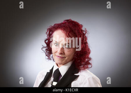 Edinburgh, Schottland, Großbritannien. 27 Aug, 2017. Tag 16 Edinburgh International Book Festival. Im Bild: Rosie Girlande, Schriftsteller, Dichter und Sänger mit Post-punk-band. Credit: Pako Mera/Alamy leben Nachrichten Stockfoto