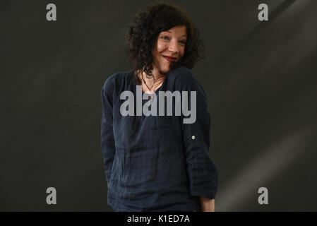 Edinburgh, Schottland, Großbritannien. 27 Aug, 2017. Das Edinburgh International Book Festival Sonntag, 27 August. Jess Richards präsentiert ihr Roman Stadt der Kreise der diesjährigen Festival. Credit: Stuart Cobley/Alamy leben Nachrichten Stockfoto