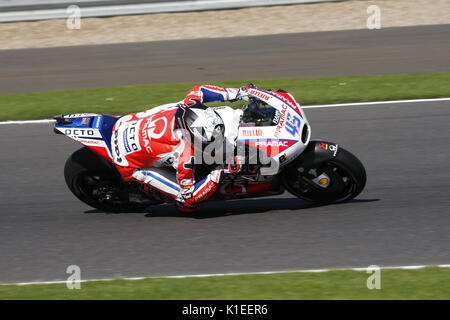 Silverstone, Großbritannien. 27 Aug, 2017. Scott Redding (UK) Ecken an Woodcote während der OCTO britischen MotoGP Credit: Motofoto/Alamy leben Nachrichten Stockfoto