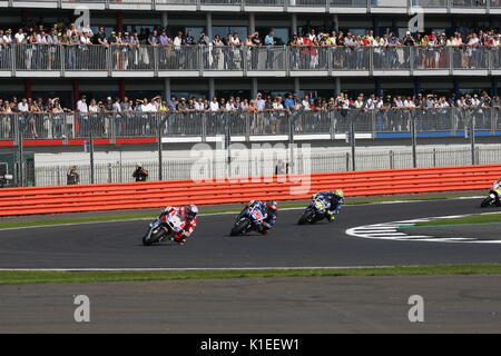 Silverstone, Großbritannien. 27 Aug, 2017. Während der OCTO britischen MotoGP Credit: Motofoto/Alamy leben Nachrichten Stockfoto