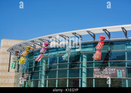 Los Angeles, USA. 27 August, 2017. Außenansicht des Japanese American National Museum in Little Tokyo, Los Angeles, Kalifornien, USA Bild: Chon Kit Leong/Alamy leben Nachrichten Stockfoto