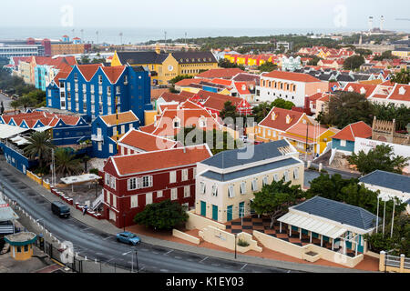 Willemstad, Curacao, Kleinen Antillen. Blick auf die Stadt. Stockfoto