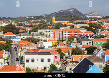 Willemstad, Curacao, Kleinen Antillen. Blick auf die Stadt. Stockfoto