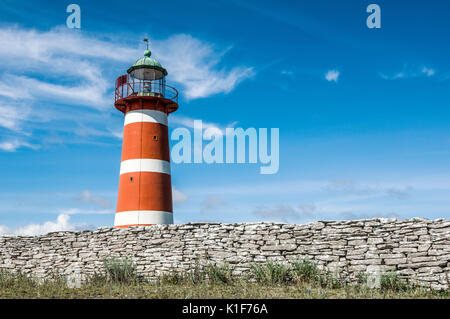 Närsholmen Leuchtturm, Gotland, Schweden Stockfoto
