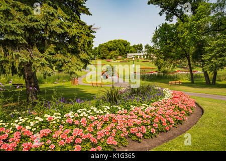 Die blumengärten von Kildonan Park in Winnipeg, Manitoba, Kanada. Stockfoto