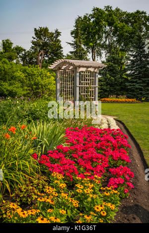 Die blumengärten von Kildonan Park in Winnipeg, Manitoba, Kanada. Stockfoto