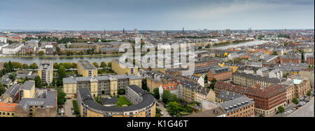 Blick über die Seen in Kopenhagen, Dänemark. Stockfoto