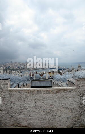 ISTANBUL, Türkei - 08 August, 2017: Der Süleymaniye Moschee, die in der türkischen Süleymaniye Camii die zweitgrößte Moschee in Istanbul und zu einer der Besten zu Stockfoto
