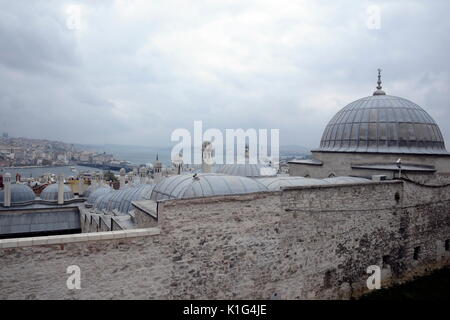 ISTANBUL, Türkei - 08 August, 2017: Der Süleymaniye Moschee, die in der türkischen Süleymaniye Camii die zweitgrößte Moschee in Istanbul und zu einer der Besten zu Stockfoto