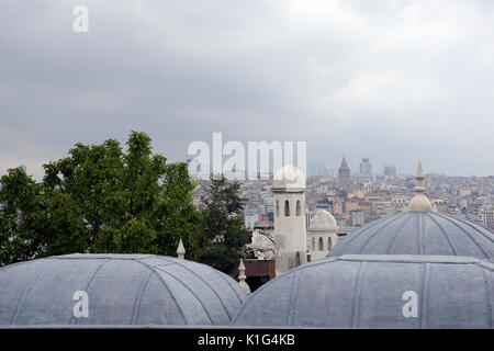 ISTANBUL, Türkei - 08 August, 2017: Der Süleymaniye Moschee, die in der türkischen Süleymaniye Camii die zweitgrößte Moschee in Istanbul und zu einer der Besten zu Stockfoto