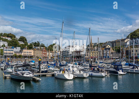 Der Hafen von Torquay Torquay, einer Stadt am Meer in Devon, England, Großbritannien Stockfoto