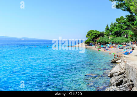 Küste von Makarska, Kroatien. Stockfoto