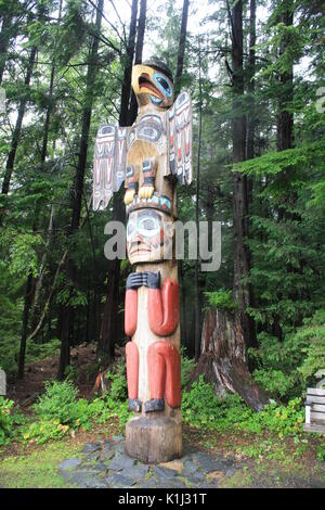 Totem Bight State Historical Park Stockfoto