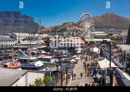Kapstadt Waterfront, Cape union Mart und das große Rad Stockfoto