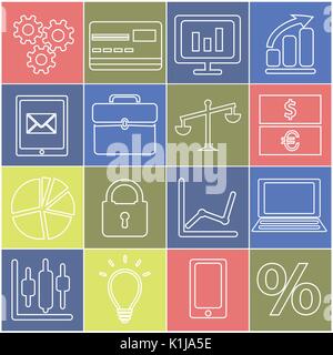 Business Icon Set, Vector Illustration Stock Vektor