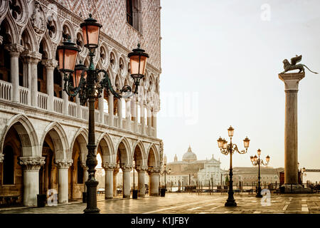 St. Markusplatz in Venedig, Italien. Stockfoto