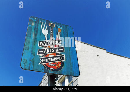 Waterlook Kunst- und Unterhaltungsviertel im Norden Collinwood Nachbarschaft von Cleveland, Ohio, USA ist einer der vielen gentrifying Spots in der Stadt. Stockfoto