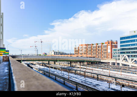 Washington DC, USA - Juli 1, 2017: Luftaufnahme der Union Bahnhof Titel in der Hauptstadt Stockfoto