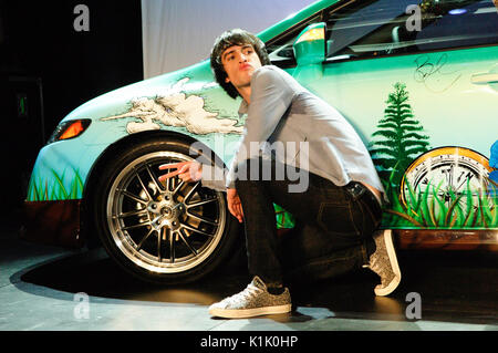 Brendon Urie Panik! Disco mit Honda Civic Center Torrance, Kalifornien. Stockfoto