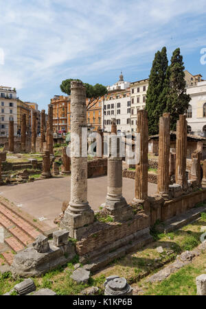 Die Gegend Sacra, Largo di Torre Argentina Square in Rom, Italien Stockfoto