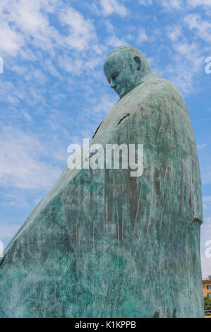 Statue von Papst Johannes Paul II., Conversazione von Oliviero Rainaldi in Rom, Italien Stockfoto