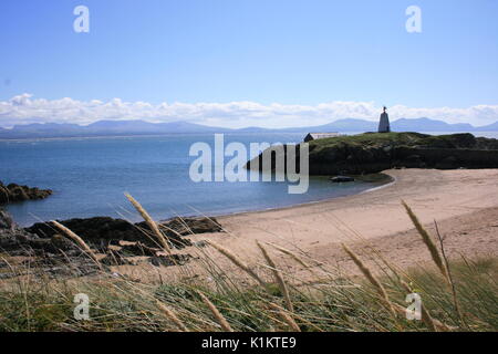 Llanddwyn Island, Rhosneigr Wald Strand, Anglesey, Wales, Großbritannien Stockfoto