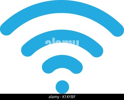 Blau CD-Symbol, Vector Illustration flache Design Stil auf weißem Hintergrund mit Schatten isoliert Stock Vektor