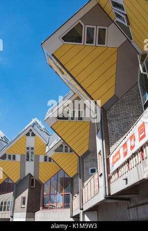 Cube, cube Architektur, Architekten Piet Blom, Blaak, Rotterdam, Holland, Niederlande Stockfoto