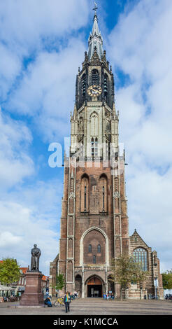 Niederlande, Südholland, Delft, Nieuwe Kerk in Delft Marktplatz Stockfoto