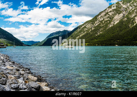 Die wunderschönen Achensee. Der höchste See im österreichischen Tirol und liegt nördlich von Jenback. Hat eine maximale Tiefe von 133 m und ideal für Wassersport Stockfoto