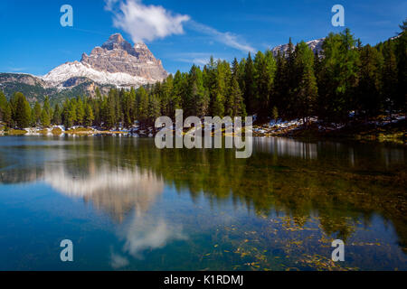 Antorno See, Provinz Auronzo, Venetien, Italien Stockfoto