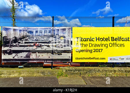 Belfast Nordirland Titanic Hotel Zeichnung Büros Stockfoto