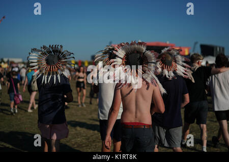 Reading, Großbritannien. 27 Aug, 2017. Allgemeine Ansichten des 2017 Reading Festival. Foto Datum: Sonntag, 27. August 2017. Photo Credit: Roger Garfield/Alamy leben Nachrichten Stockfoto