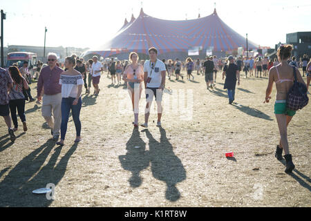 Reading, Großbritannien. 27 Aug, 2017. Allgemeine Ansichten des 2017 Reading Festival. Foto Datum: Sonntag, 27. August 2017. Photo Credit: Roger Garfield/Alamy leben Nachrichten Stockfoto